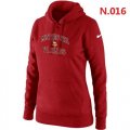 Wholesale Cheap Women's Nike Minnesota Vikings Heart & Soul Pullover Hoodie Red