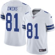 Wholesale Cheap Nike Cowboys #81 Terrell Owens White Men's Stitched NFL Vapor Untouchable Limited Jersey