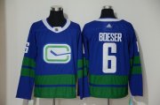 Wholesale Cheap Adidas Canucks #6 Brock Boeser Blue Alternate Authentic Stitched NHL Jersey