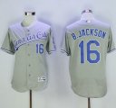 Wholesale Cheap Royals #16 Bo Jackson Grey Flexbase Authentic Collection Stitched MLB Jersey