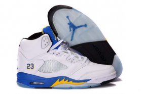 Wholesale Cheap Air Jordan 5 Laney Shoes White/Varsity Maize-Varsity Royal-Black