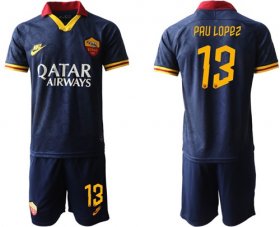 Wholesale Cheap Roma #13 Pau Lopez Third Soccer Club Jersey