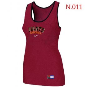 Wholesale Cheap Women\'s Nike San Francisco Giants Tri-Blend Racerback Stretch Tank Top Red