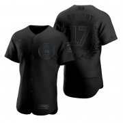 Wholesale Cheap Chicago Cubs #17 Kris Bryant Men's Nike Black MLB MVP Limited Player Edition Jersey