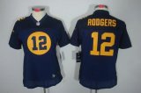 Wholesale Cheap Nike Packers #12 Aaron Rodgers Navy Blue Alternate Women's Stitched NFL Limited Jersey