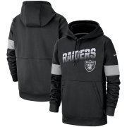 Wholesale Cheap Las Vegas Raiders Nike Sideline Team Logo Performance Pullover Hoodie Black