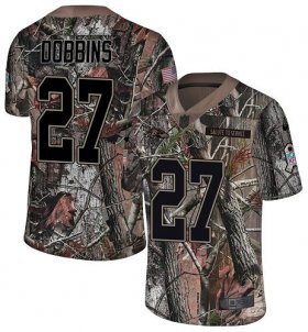 Wholesale Cheap Nike Ravens #27 J.K. Dobbins Camo Men\'s Stitched NFL Limited Rush Realtree Jersey