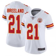 Wholesale Cheap Nike Chiefs #21 Bashaud Breeland White Women's Stitched NFL Vapor Untouchable Limited Jersey