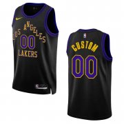 Cheap Men's Los Angeles Lakers Customized 2023-24 Black Swingman City Edition Stitched Basketball Jersey