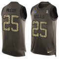 Wholesale Cheap Nike Bills #25 LeSean McCoy Green Men's Stitched NFL Limited Salute To Service Tank Top Jersey