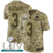 Wholesale Cheap Nike 49ers #3 C.J. Beathard Camo Super Bowl LIV 2020 Youth Stitched NFL Limited 2018 Salute To Service Jersey