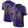 Wholesale Cheap Nike Vikings #14 Stefon Diggs Purple Team Color Men's Stitched NFL Limited Rush Drift Fashion Jersey