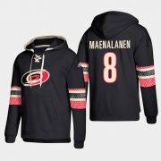 Wholesale Cheap Carolina Hurricanes #8 Saku Maenalanen Black adidas Lace-Up Pullover Hoodie