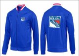 Wholesale Cheap NHL New York Rangers Zip Jackets Blue-1