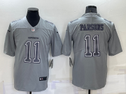 Wholesale Men's Dallas Cowboys #11 Micah Parsons Grey Atmosphere Fashion 2022 Vapor Untouchable Stitched Nike Limited Jersey