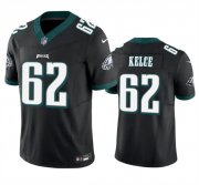 Cheap Youth Philadelphia Eagles #62 Jason Kelce Black 2023 F.U.S.E Vapor Untouchable Limited Football Stitched Jersey