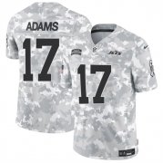 Cheap Men's New York Jets #17 Davante Adams 2024 F.U.S.E. Arctic Camo Salute to Service Limited Football Stitched Jersey