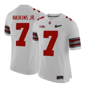 Wholesale Cheap Ohio State Buckeyes 7 Dwayne Haskins White With Diamond Logo College Football Jersey