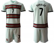 Wholesale Cheap Men 2021 European Cup Portugal away grey 7 Soccer Jersey