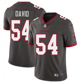 Wholesale Cheap Tampa Bay Buccaneers #54 Lavonte David Men\'s Nike Pewter Alternate Vapor Limited Jersey