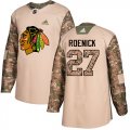 Wholesale Cheap Adidas Blackhawks #27 Jeremy Roenick Camo Authentic 2017 Veterans Day Stitched NHL Jersey