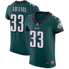 Wholesale Cheap Nike Eagles #33 Josh Adams Midnight Green Team Color Men\'s Stitched NFL Vapor Untouchable Elite Jersey