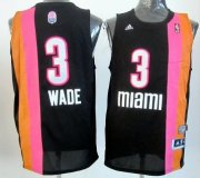 Wholesale Cheap Miami Floridians #3 Dwyane Wade ABA Hardwood Classic Swingman Black No Holes Jersey