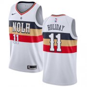 Wholesale Cheap Nike Pelicans #11 Jrue Holiday White NBA Swingman Earned Edition Jersey