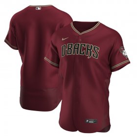 Wholesale Cheap Arizona Diamondbacks Men\'s Nike Crimson Authentic Alternate Team MLB Jersey