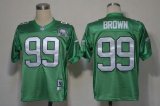 Wholesale Cheap Mitchell And Ness Eagles #99 Jerome Brown Green Stitched Throwback NFL Jersey