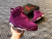 Wholesale Cheap Air Jordan 6 Customs Bordeaux Red Wine