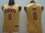 Cheap Youth Cleveland Cavaliers #0 Kevin Love Yellow 2016 The NBA Finals Patch Jersey