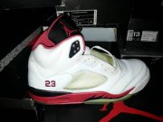 Wholesale Cheap Air Jordan Retro 5 Fire Red Shoes Red/White/Black