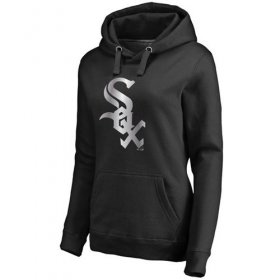 Wholesale Cheap Women\'s Chicago White Sox Platinum Collection Pullover Hoodie Black