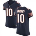 Wholesale Cheap Nike Bears #10 Mitchell Trubisky Navy Blue Team Color Men's Stitched NFL Vapor Untouchable Elite Jersey