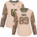 Wholesale Cheap Adidas Golden Knights #89 Alex Tuch Camo Authentic 2017 Veterans Day Women's Stitched NHL Jersey