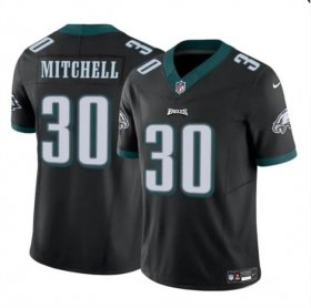 Cheap Men\'s Philadelphia Eagles #30 Quinyon Mitchell Black 2024 Draft F.U.S.E Vapor Untouchable Limited Football Stitched Jersey