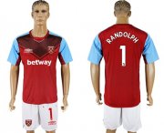 Wholesale Cheap West Ham United #1 Randolph Home Soccer Club Jersey