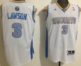 Wholesale Cheap Denver Nuggets #3 Ty Lawson Revolution 30 Swingman White Jersey