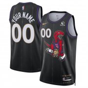 Cheap Men's Toronto Raptors Active Player Custom Black 2024-25 City Edition Stitched Basketball Jersey