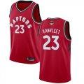 Wholesale Cheap Raptors #23 Fred VanVleet Red 2019 Finals Bound Basketball Swingman Icon Edition Jersey