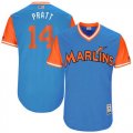 Wholesale Cheap marlins #14 Martin Prado Blue 