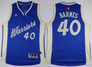 Wholesale Cheap Men's Golden State Warriors #40 Harrison Barnes Revolution 30 Swingman 2015 Christmas Day Blue Jersey