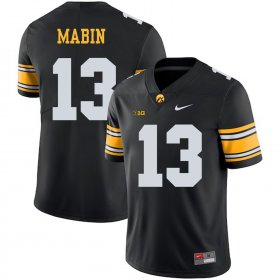 Wholesale Cheap Iowa Hawkeyes 13 Greg Mabin Black College Football Jersey