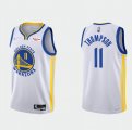 Wholesale Cheap Men's Golden State Warriors #11 Klay Thompson 2022 White 75th Anniversary Stitched Jersey