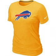 Wholesale Cheap Women's Nike Buffalo Bills Logo NFL T-Shirt Yellow