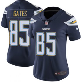 Wholesale Cheap Nike Chargers #85 Antonio Gates Navy Blue Team Color Women\'s Stitched NFL Vapor Untouchable Limited Jersey