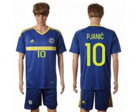 Wholesale Cheap Bosnia Herzegovina #10 Pjanic Home Soccer Country Jersey