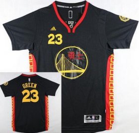 Wholesale Cheap Men\'s Golden State Warriors #23 Draymond Green Revolution 30 Swingman 2015 Chinese Black Fashion Jersey