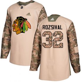 Wholesale Cheap Adidas Blackhawks #32 Michal Rozsival Camo Authentic 2017 Veterans Day Stitched NHL Jersey